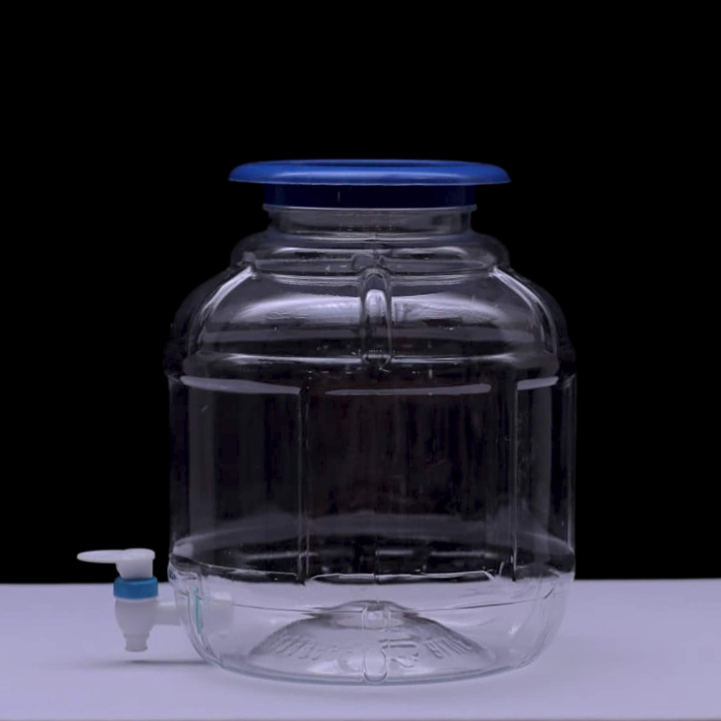 PET water can with bottom opening for dispenser use