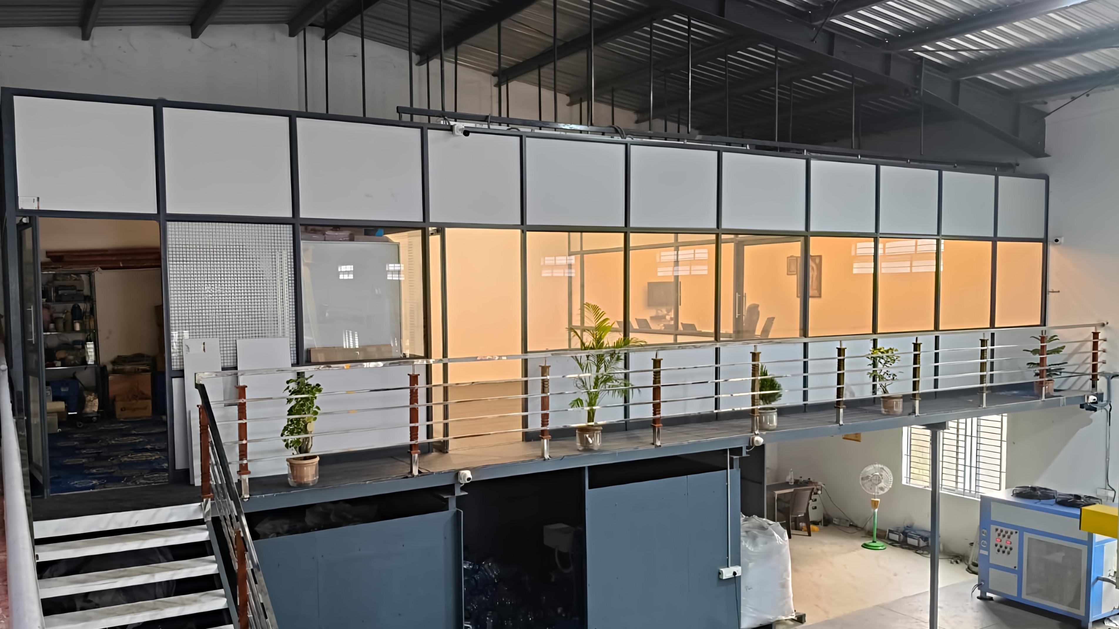 Blue In Polymers office