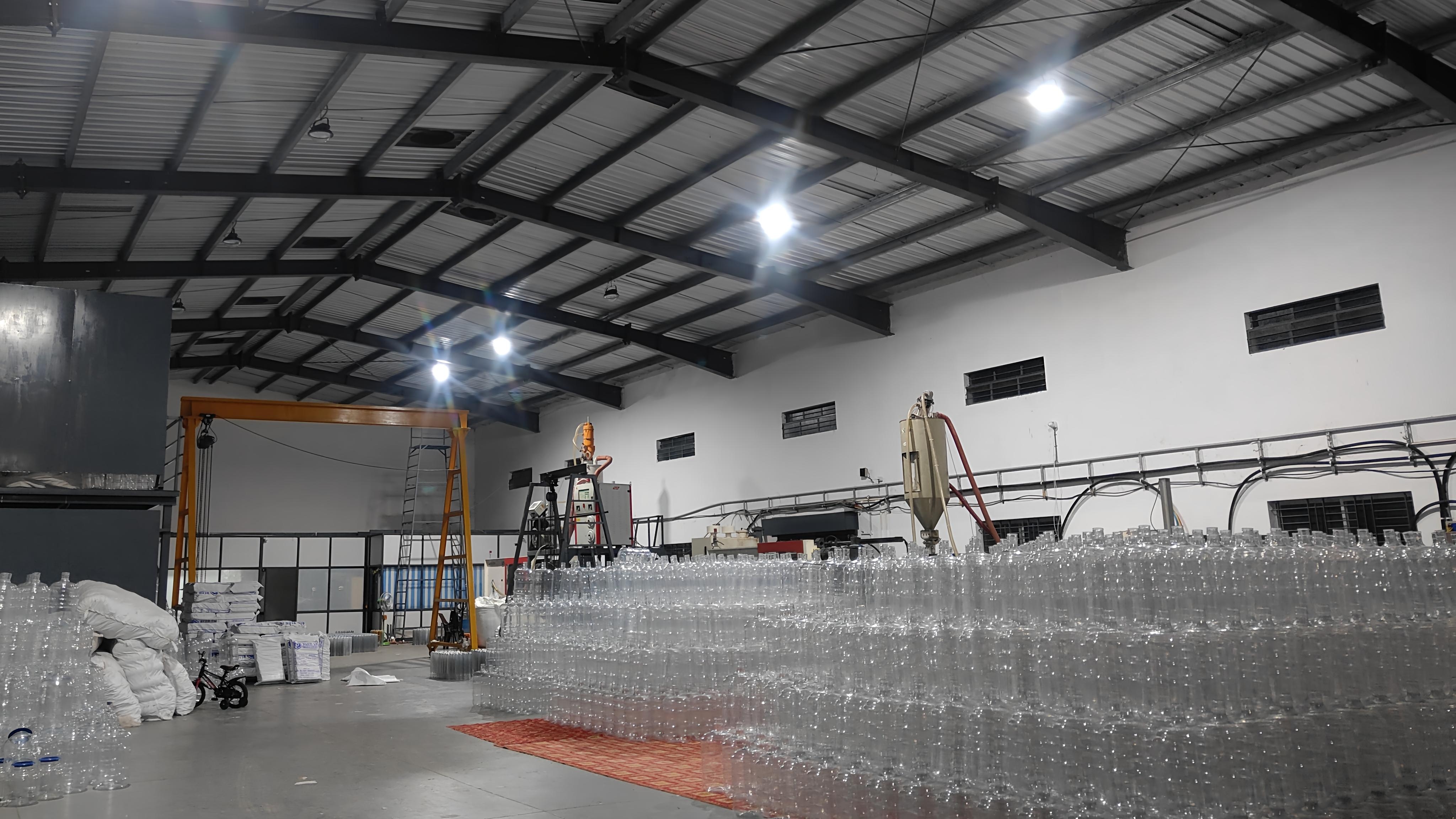 Inventory of 20L PET jars ready for dispatch